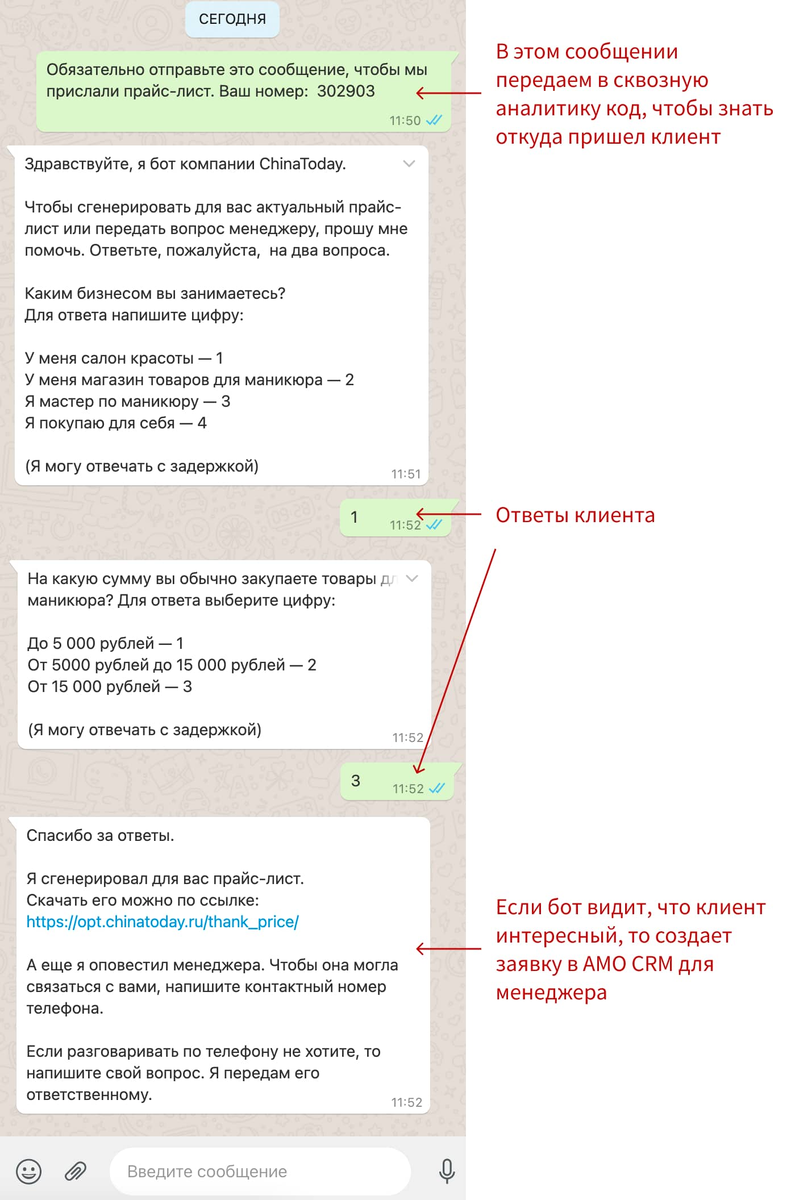 Чат-бот для WhatsApp. Два примера для B2B ниши | Саша и его реклама | Дзен