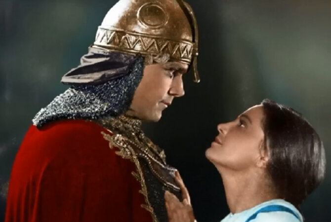  Валентина Сорогожская и Сергей Столяров в фильме "Василиса Прекрасная", 1939 год