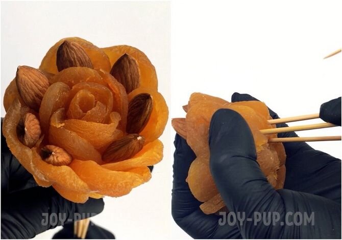 Букет из сухофруктов своими руками: красивая и вкусная идея на 8 марта