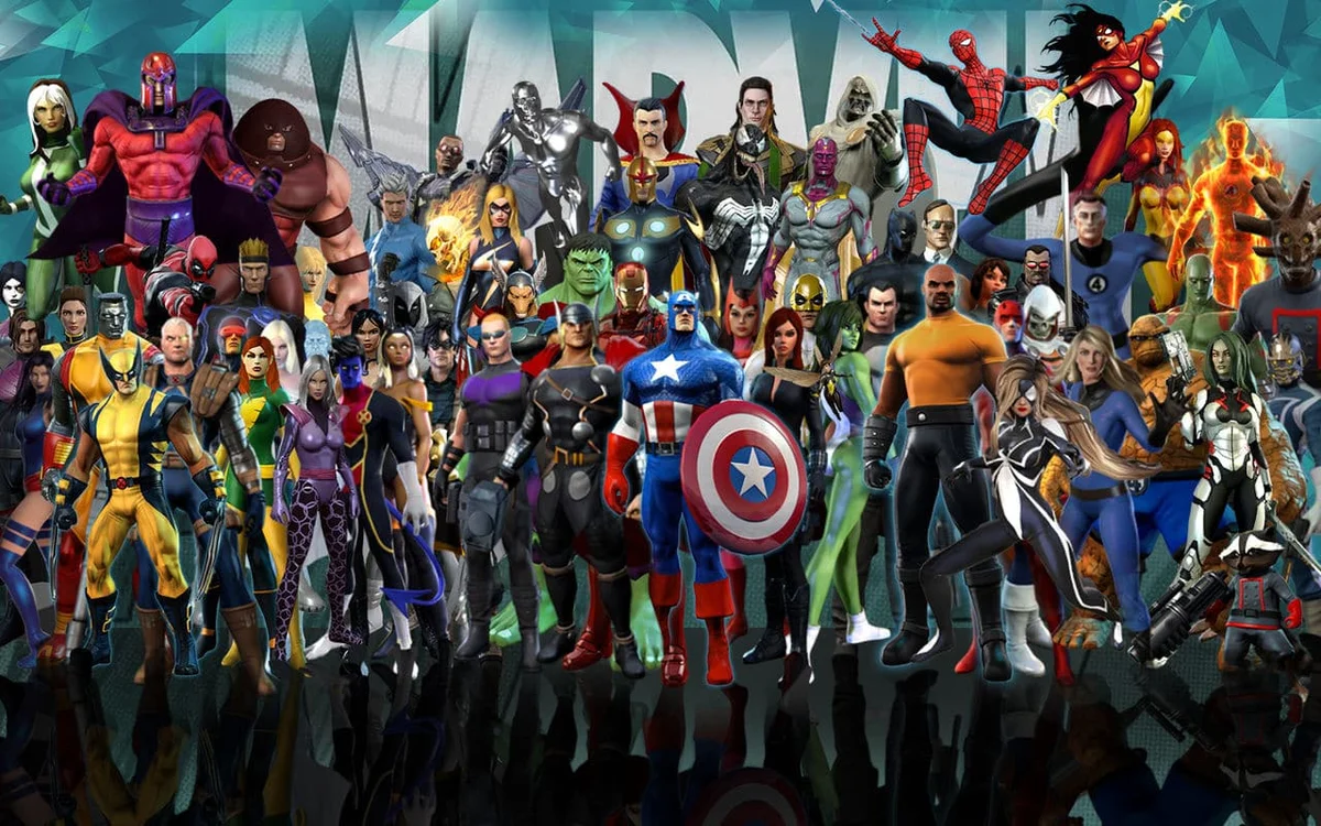 Марвелов. Marvel герои. Вселенная Марвел Мстители. Герои Вселенной Марвел. Герои Марвел а4
