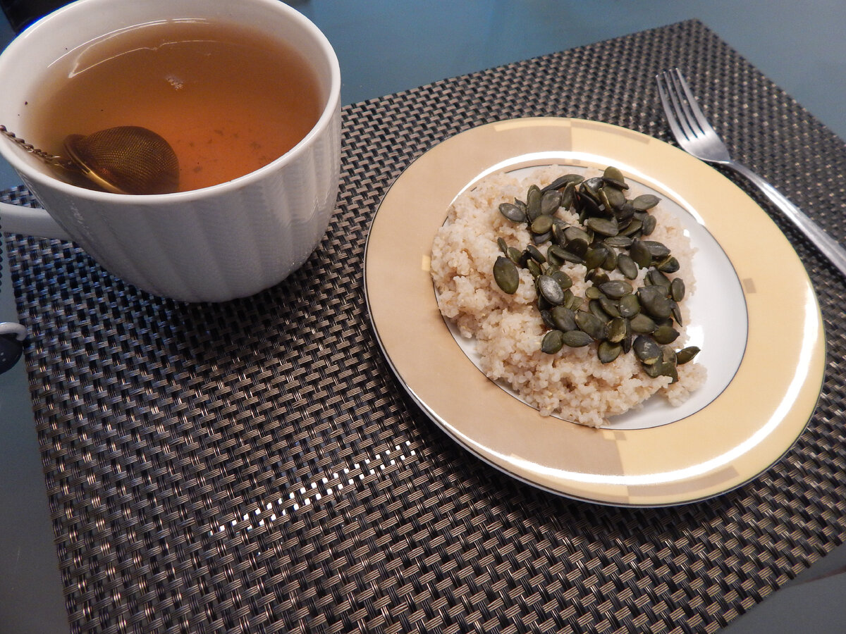 Такой завтрак для меня привычный.