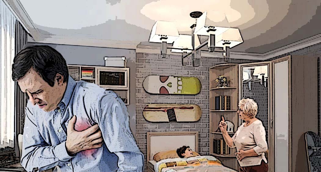Мужчина услышал, как тёща плохо отзывается о нем при ребенке. Иллюстрация