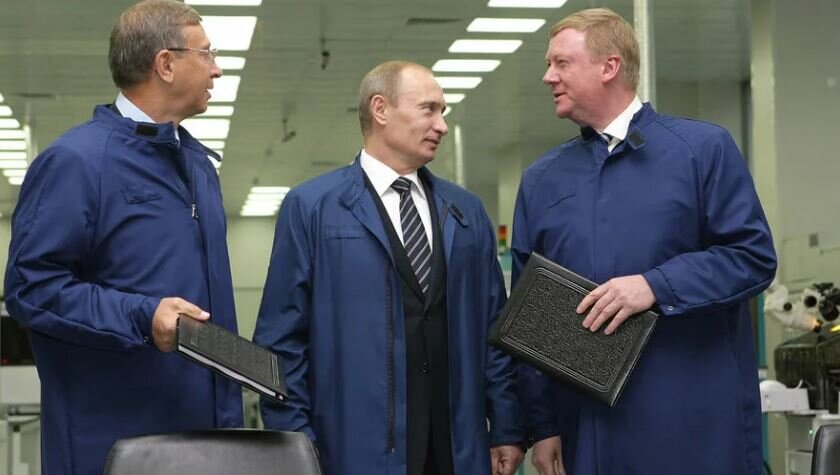 Путин и Чубайс (иллюстрация из открытых источников)