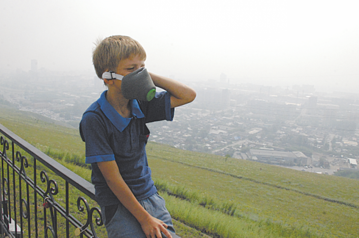    Смог над Красноярском – нередкое явление.