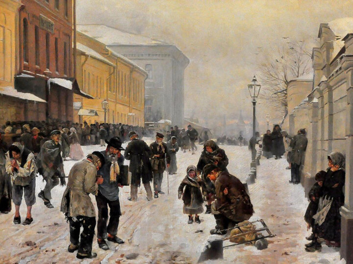     В.Е.Маковский. «Ночлежный дом».