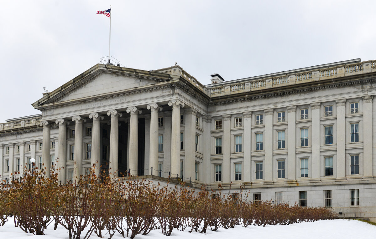   Здание Министерства финансов США  Orhan Cam/Shutterstock/FOTODOM