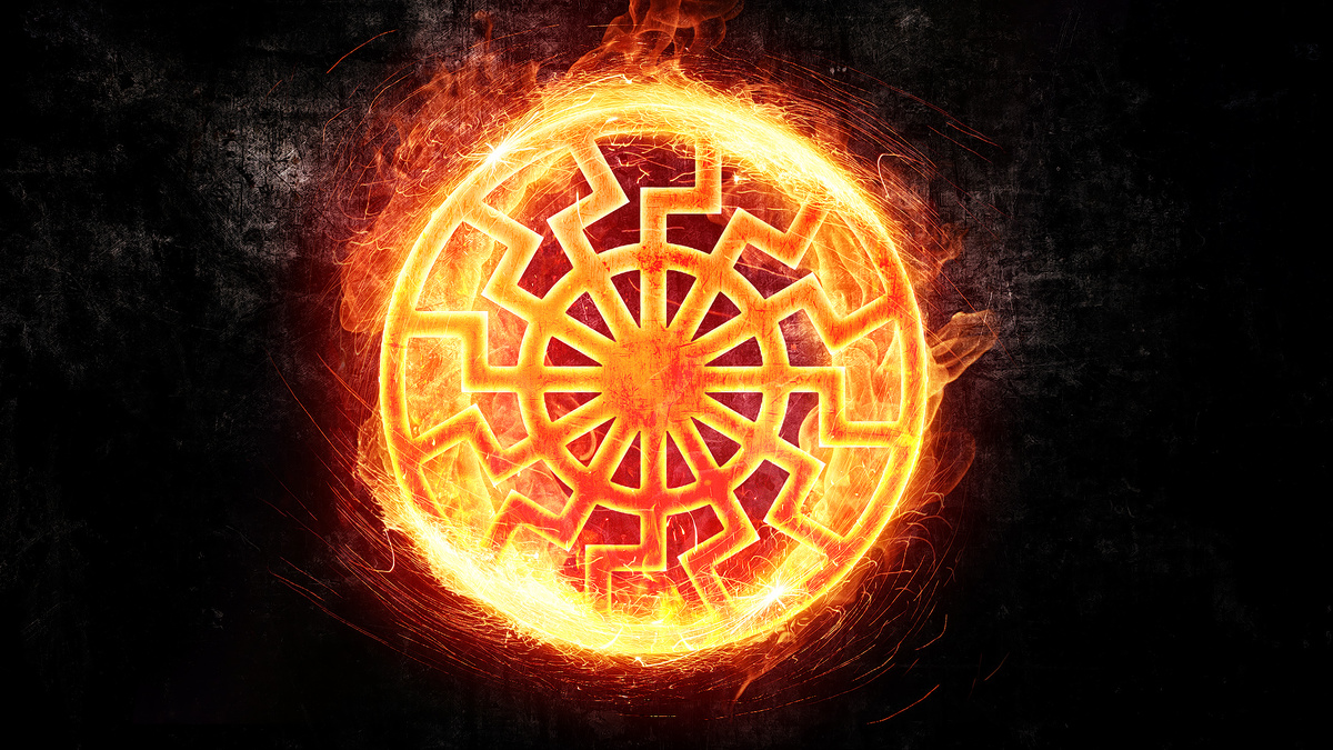 Знак "Черное солнце. Взято из просторов интернета