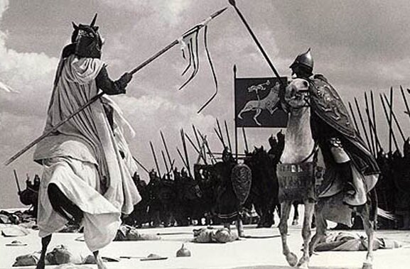 Знаменитый кадр из фильма Сергея Эйзенштейна «Александр Невский» (1938 г.)