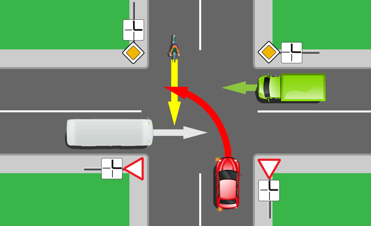 Первый поворот налево. Кто кому должен уступить дорогу на перекрестке. Поворот налево с главной дороги. Кто кому уступает на перекрестке. Разворот на перекрестке уступить дорогу.