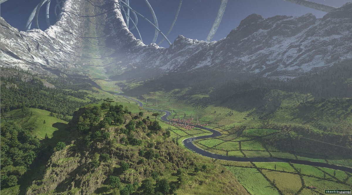 Фантастический мир внутри кольца.