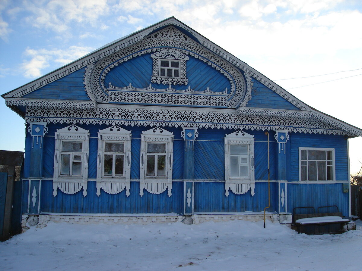 Село Дунилово, Ивановской области. Резьба мастера Жукова Леонида Иосифовича.