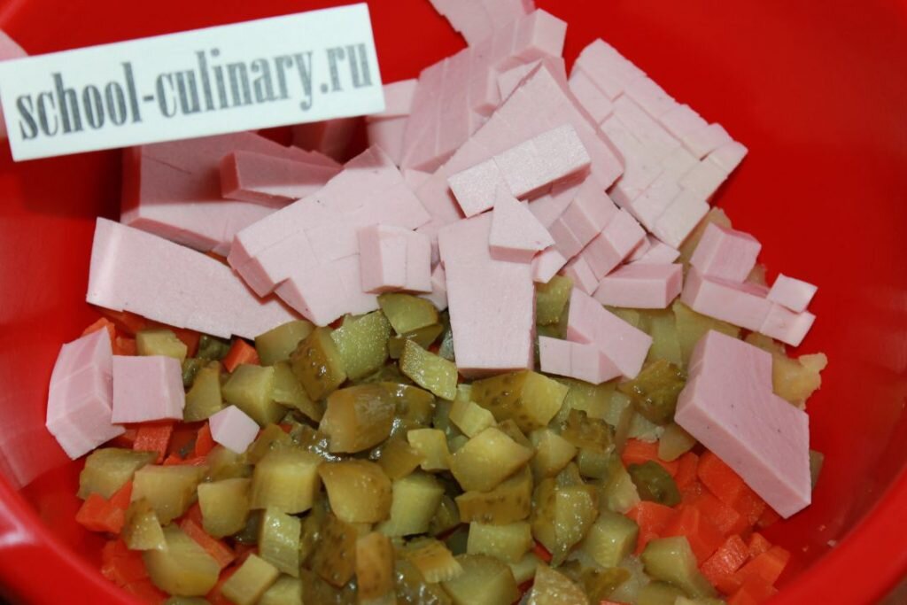 Оливье без яиц | school-culinary.ru | Дзен