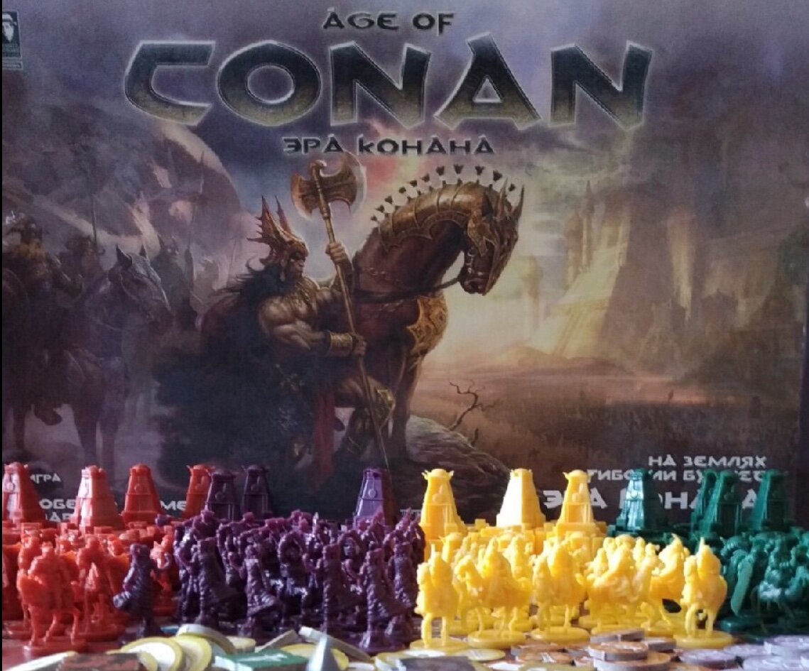 Обзор компонентов настольной игры «Эра Конана».
