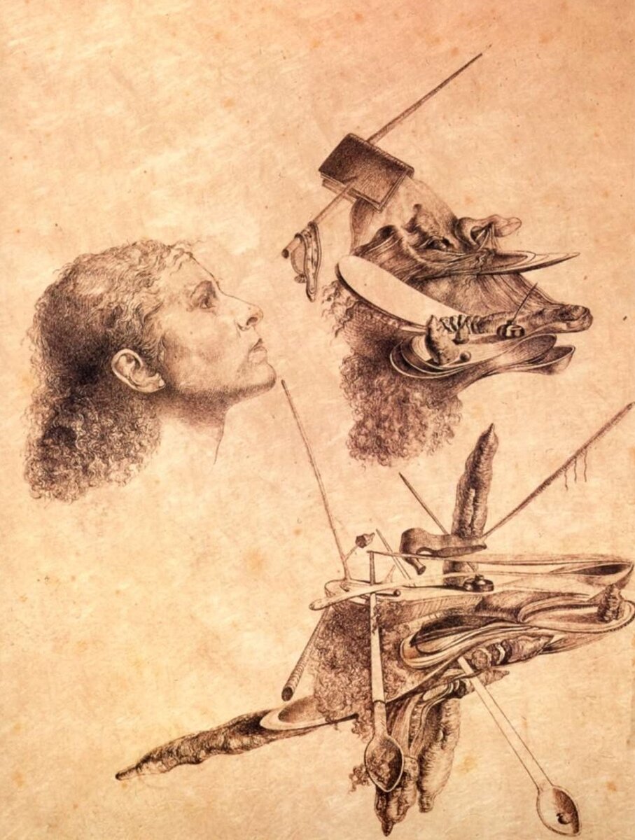 Параноические превращения лица Гала. 1932 год.