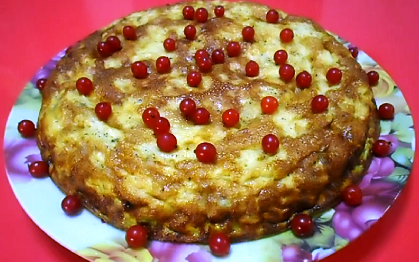 Фриттата в духовке - или просто омлет по-итальянски с кабачками 