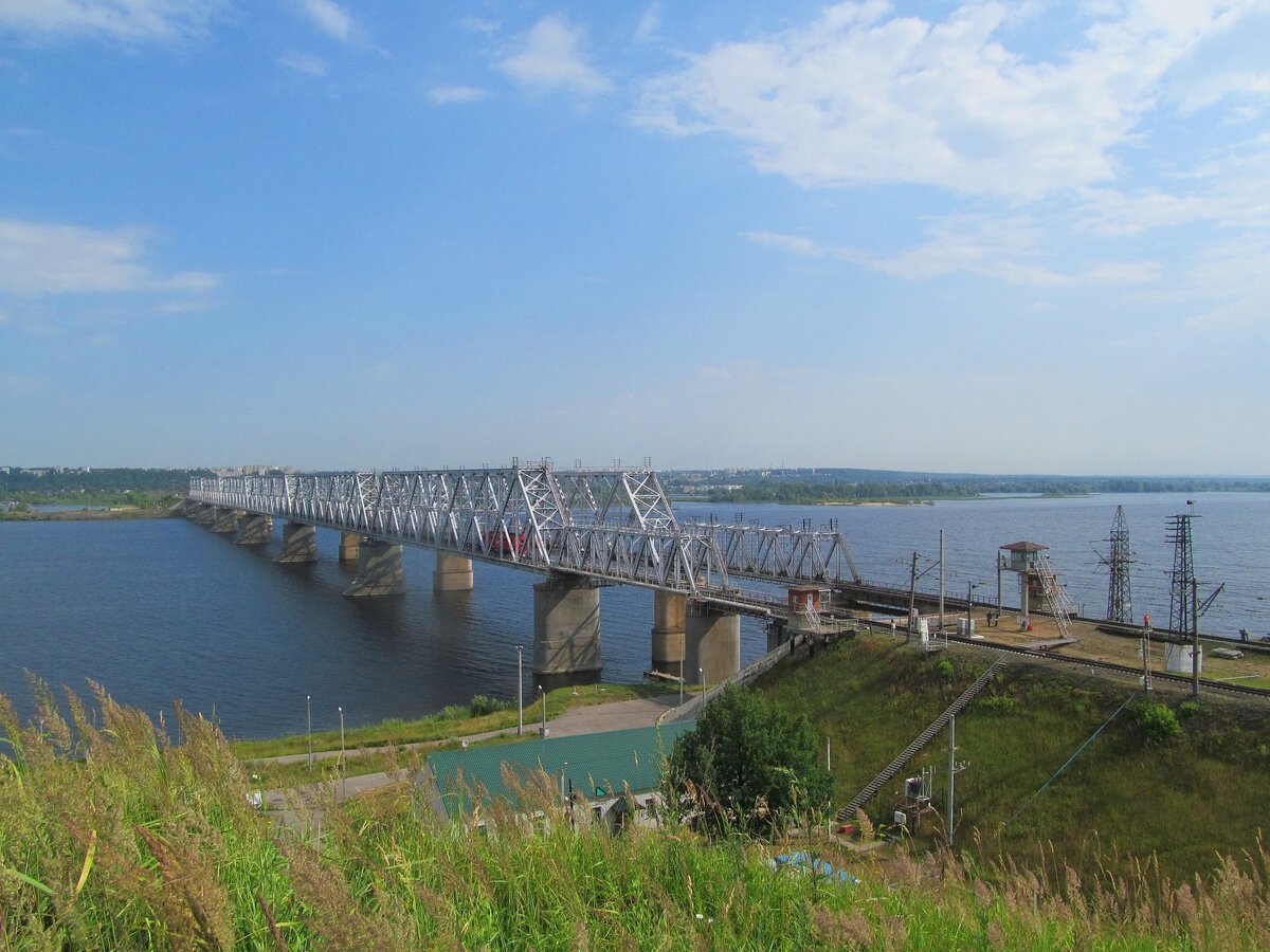 железнодорожные мосты через волгу