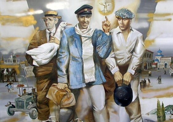 Рисунок по фильму "Золотой теленок"