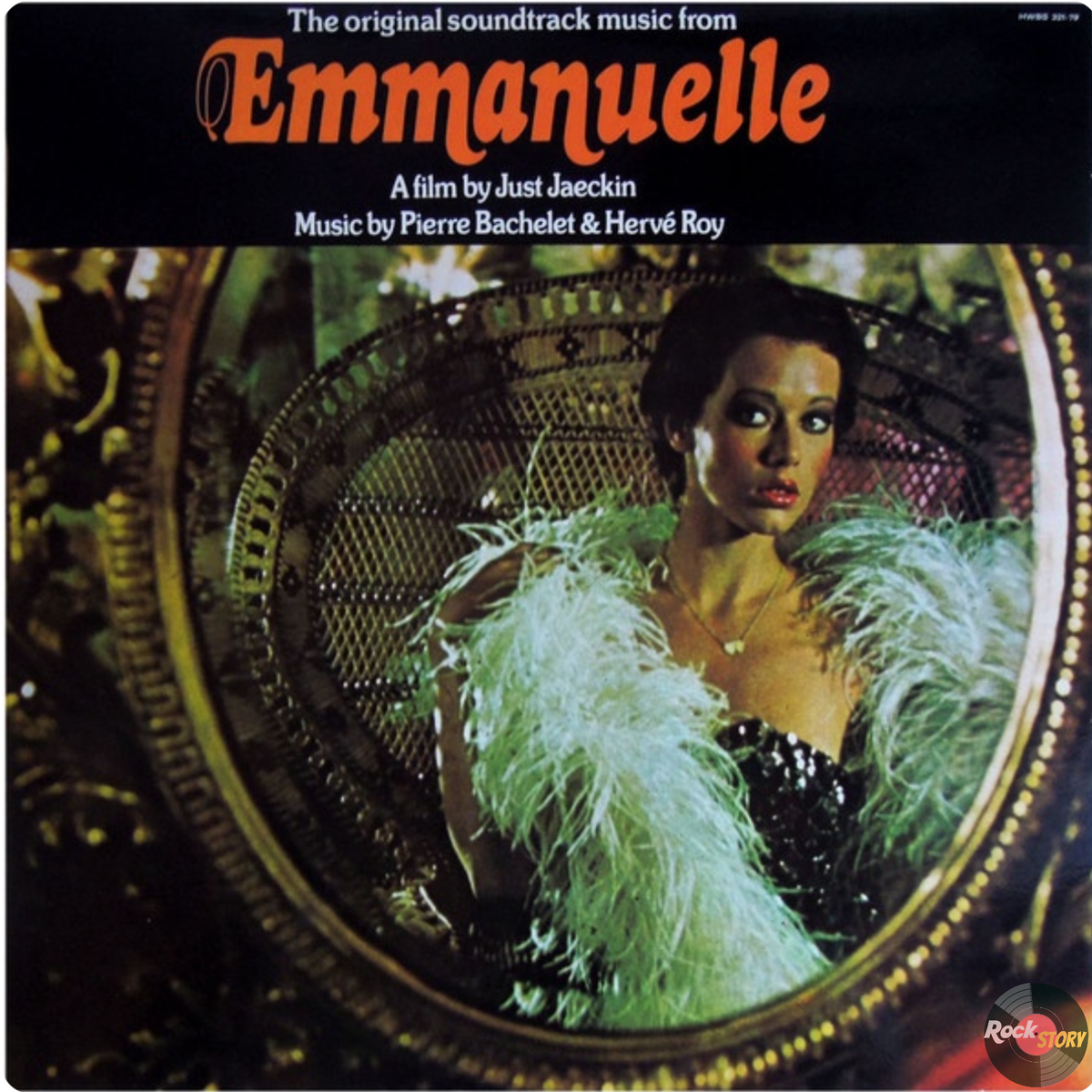 На фотографии обложка цензурированного американского винилового издания альбома Emmanuelle 