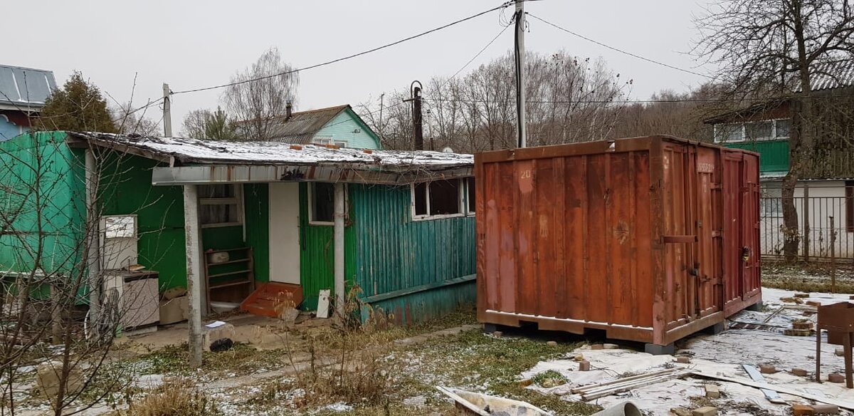 Демонтаж дома вагона ушло 5 дней   