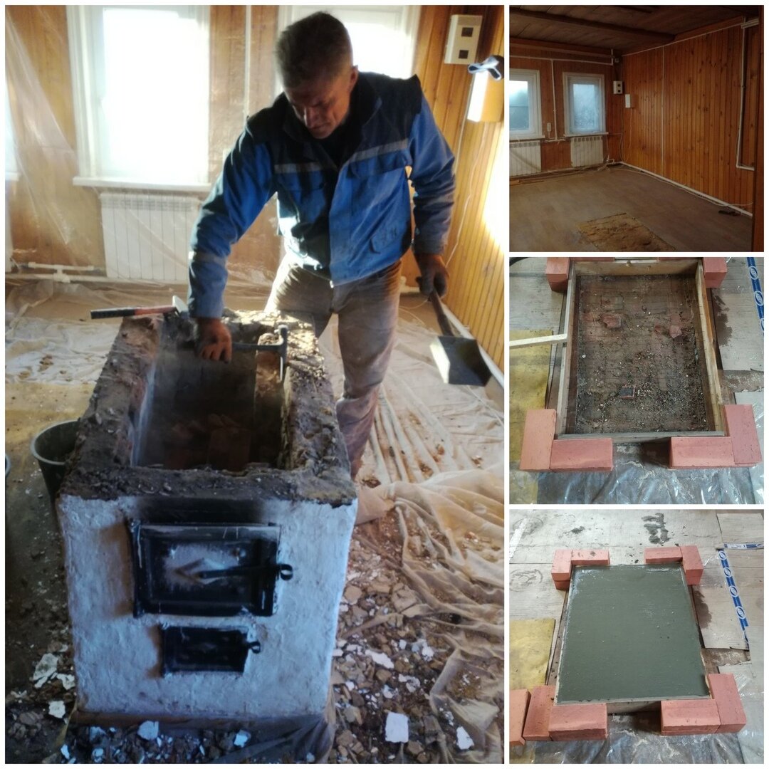 Разбираем и заливаем фундамент 