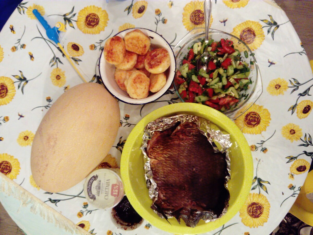 Этот салат делала я, не бабушка. 