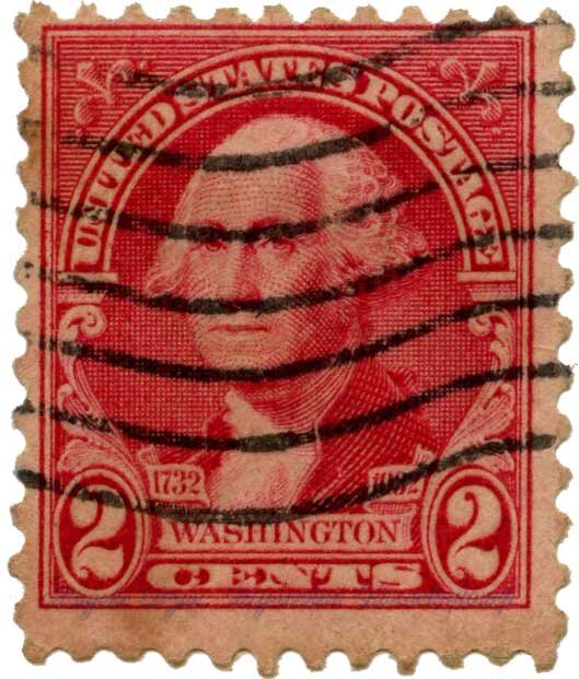 американская марка 2 цента 1932 г.