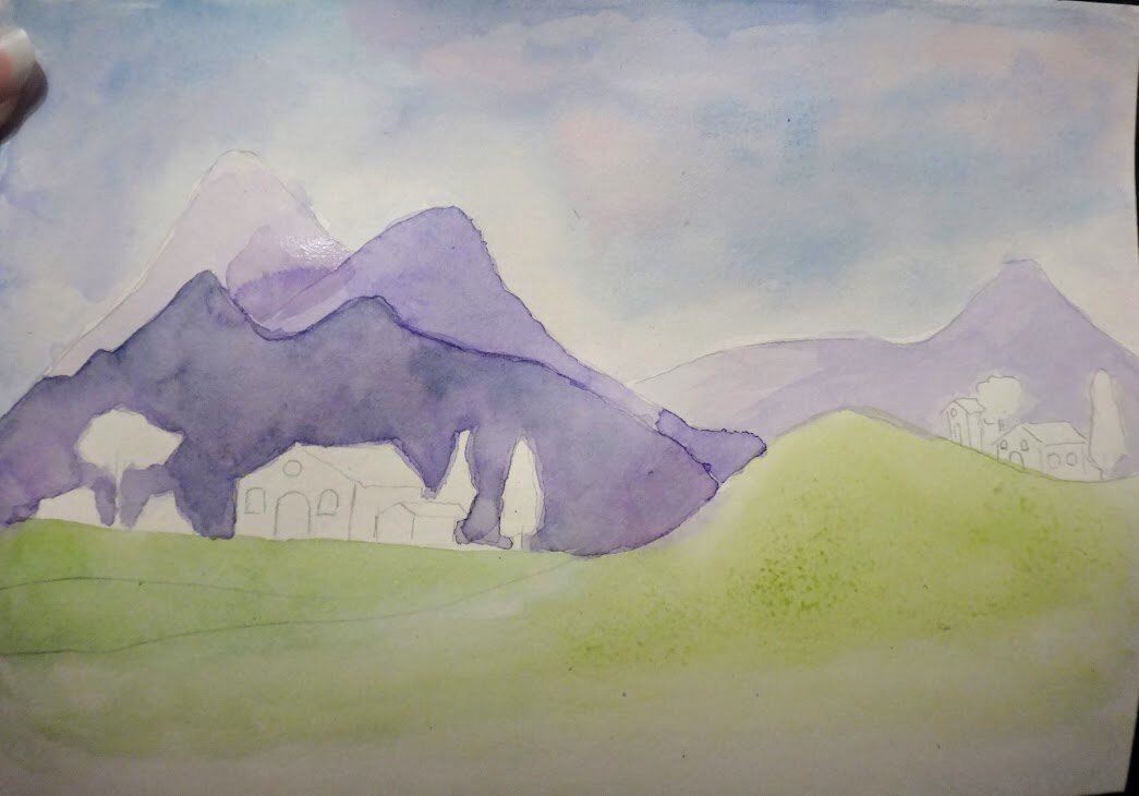 Акварель. Учусь рисовать акварелью. Лессировка