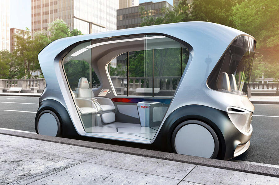 Bosch представил концепцию автономного шаттла на выставке CES в 2019 году