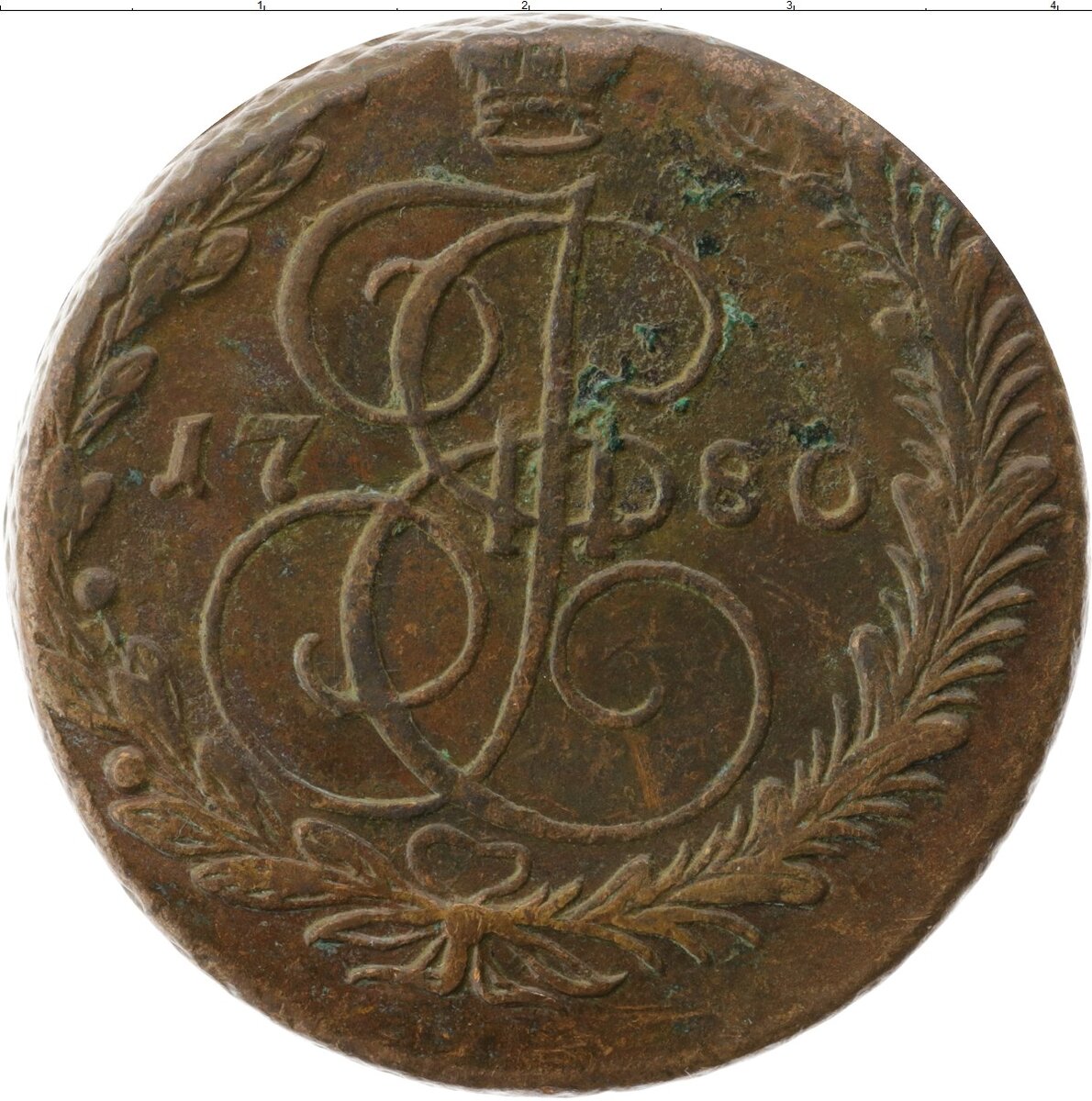Медная монета 1780 года