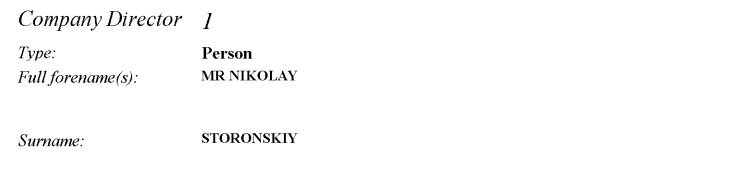 Директор REVOLUT LTD при создании - Николай Сторонский. Скриншот документа о создании REVOLUT LTD
