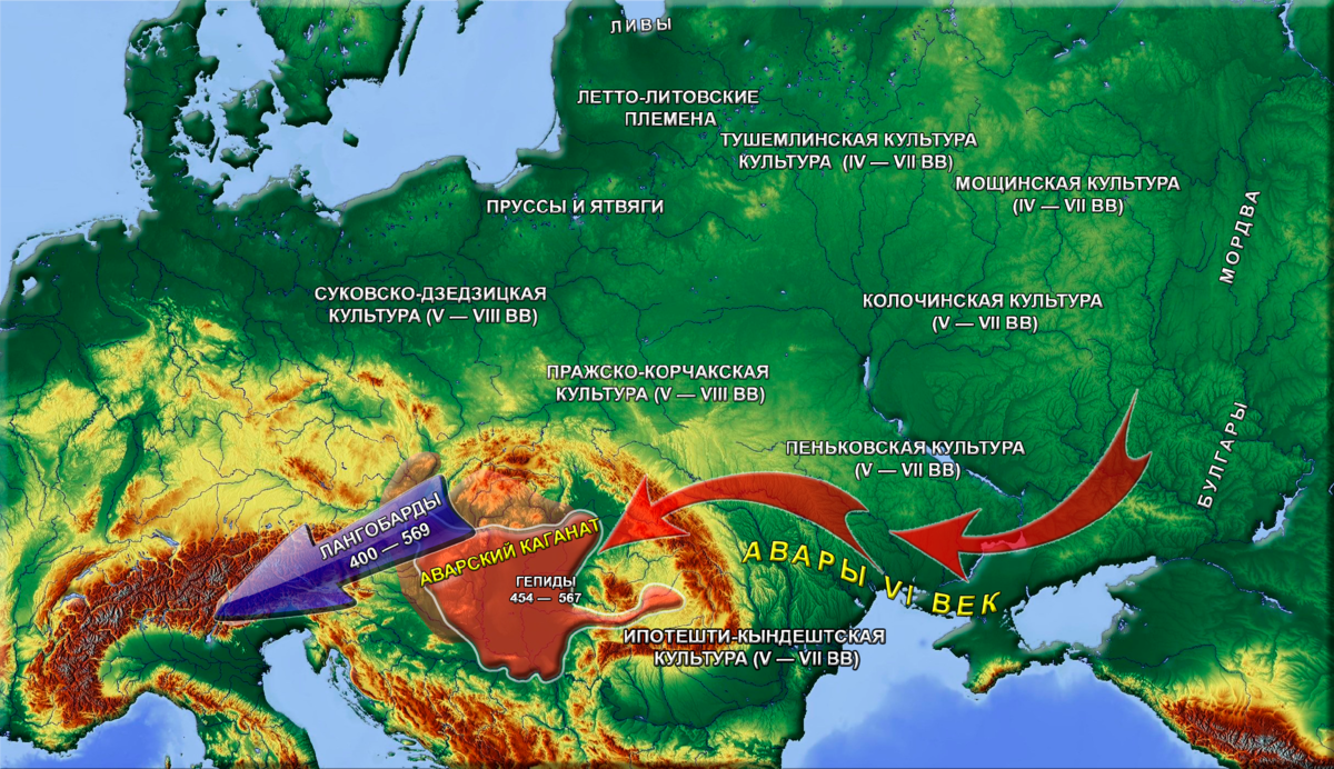 Аварский каганат история происхождения карта