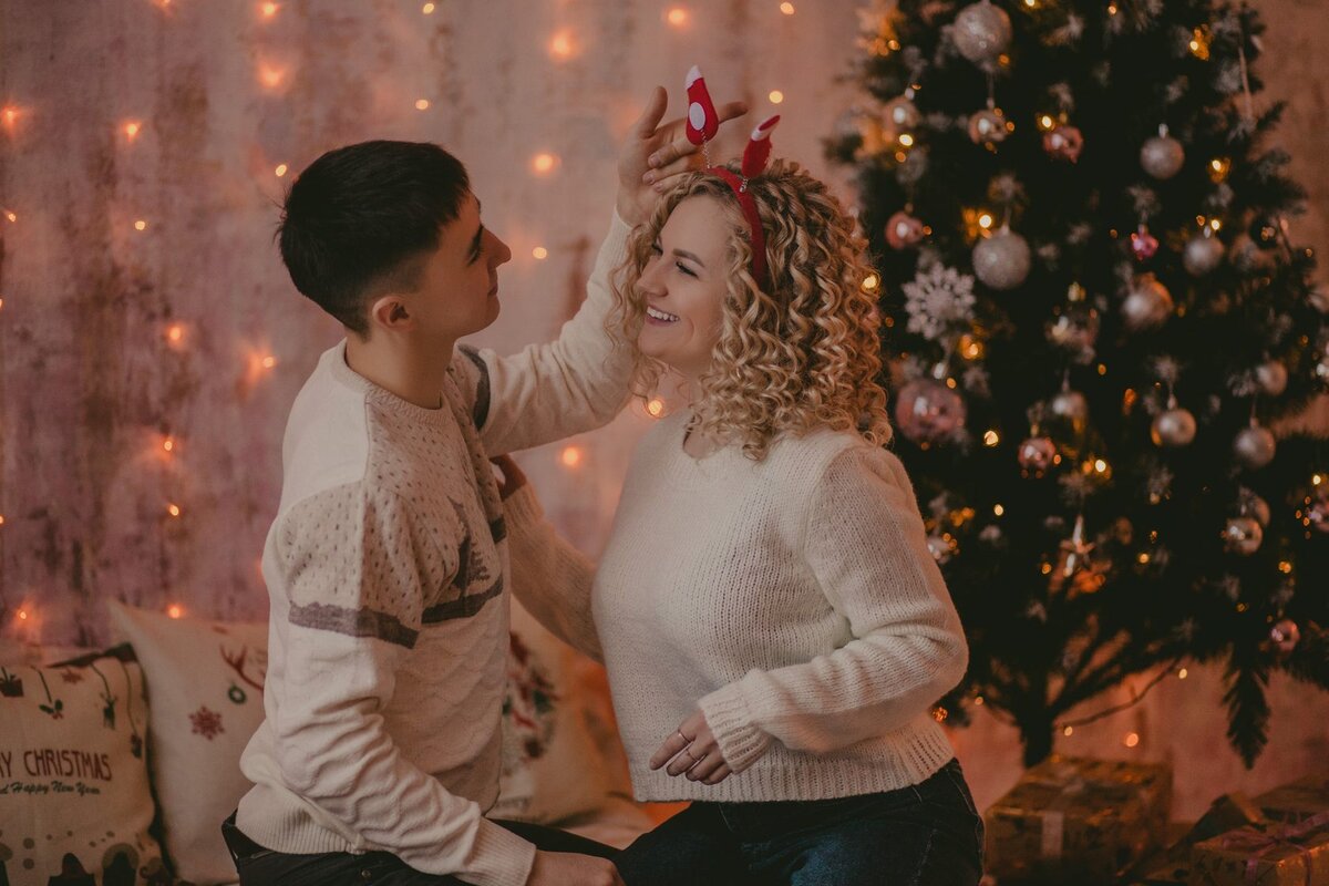 Рождественская фотосессия в студии