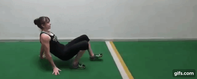 "Походка краба" - прорабатывает внутренние мышцы