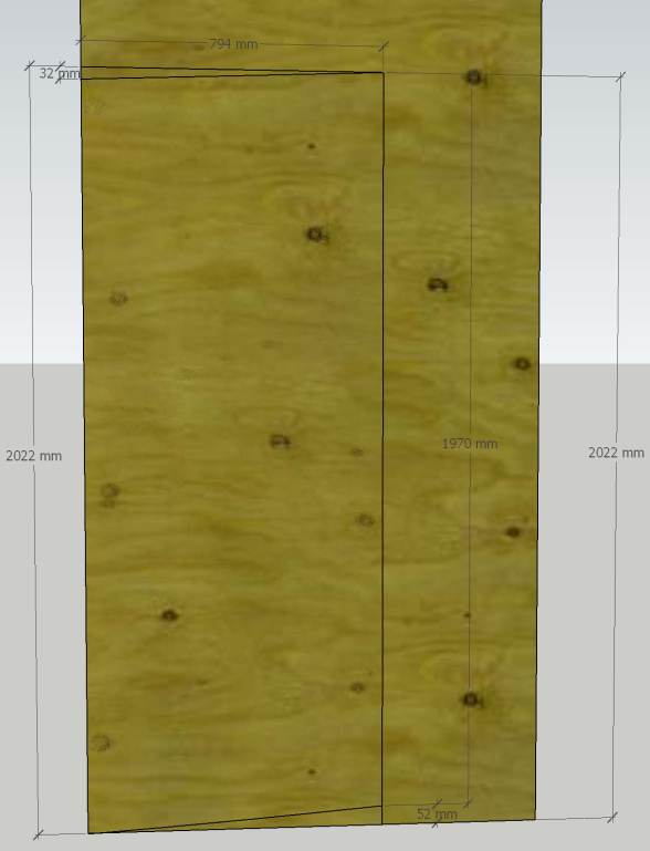 Деталь перегородки задней каюты