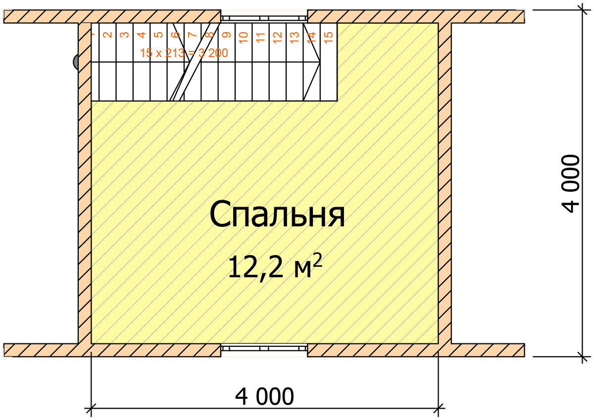 Загородный или садовый 2-х комнатный дом с мансардой, из бруса, площадью 38 м² (+ планы и фасады с размерами) ??