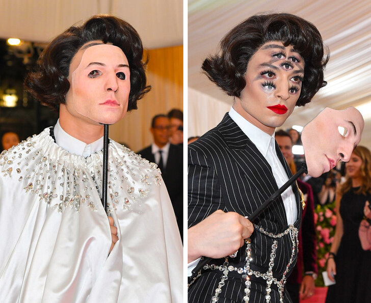 Эзра Миллер, участник MET Gala, 2019 год