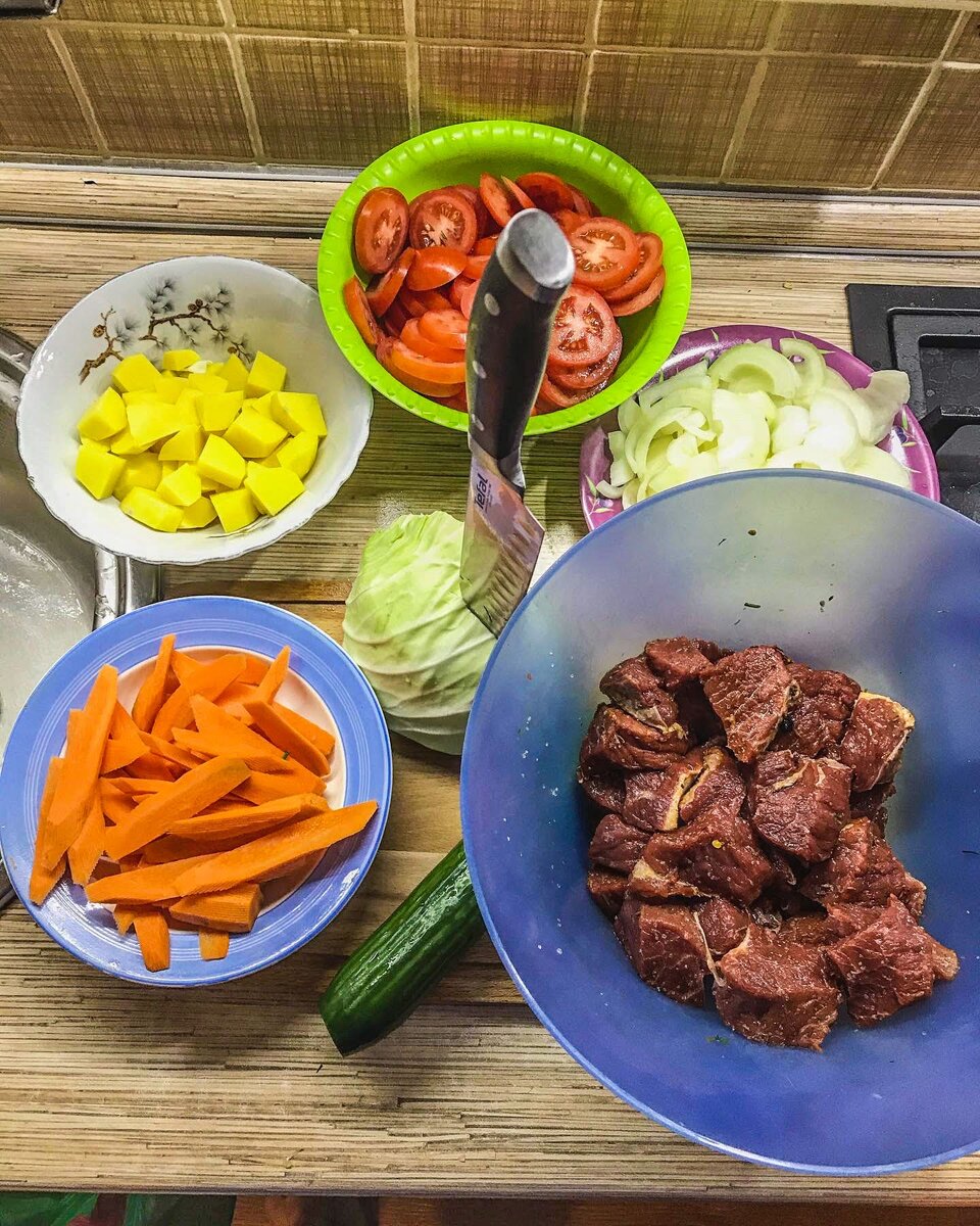 Все ингредиенты в сборе !Не хватает зелени