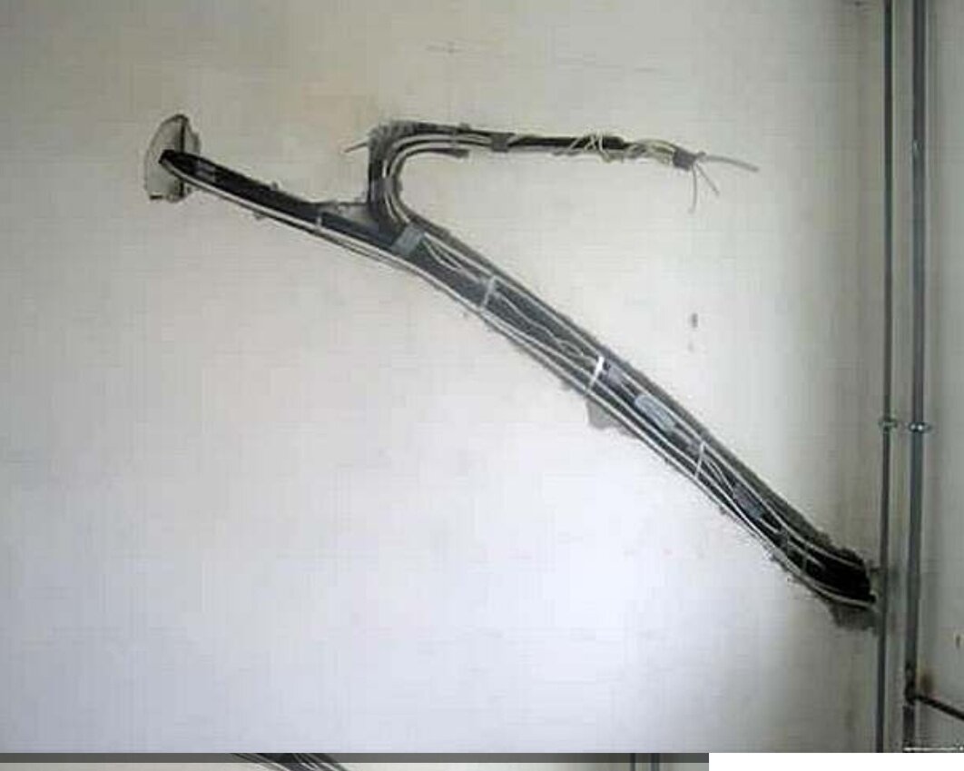 Проводка установлена не по нормативам Госта.