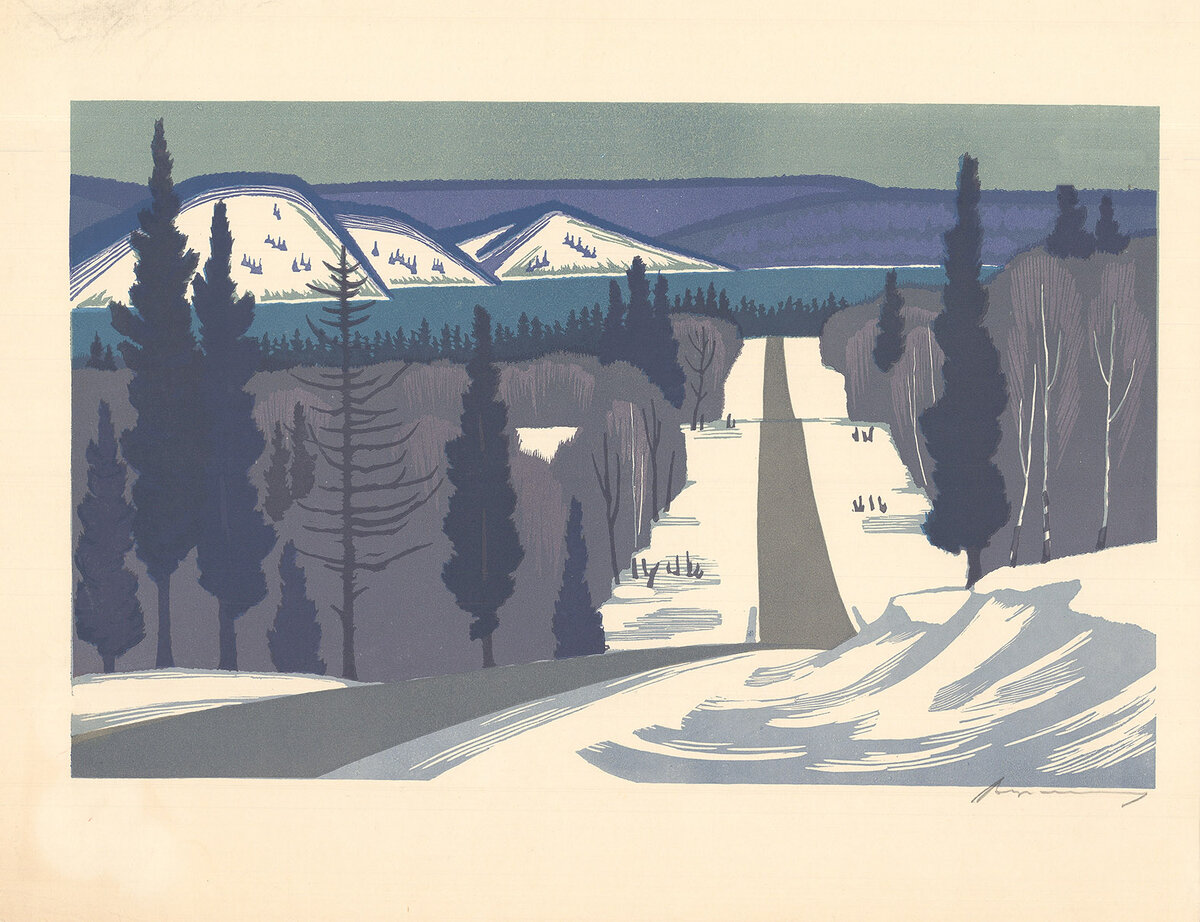 Вертинская Л.В. (1923–2013 гг) Дорога на Ангару СССР, 1968 год.