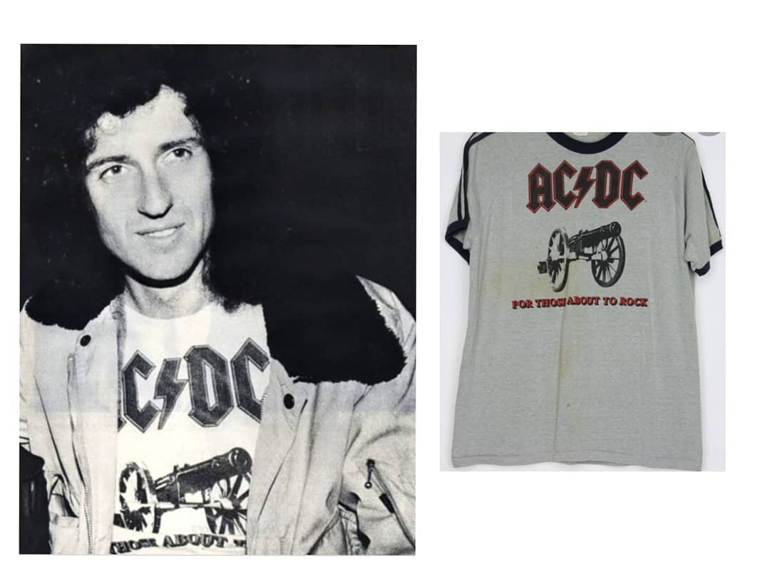 Брайан Мэй в футболке AC/DC