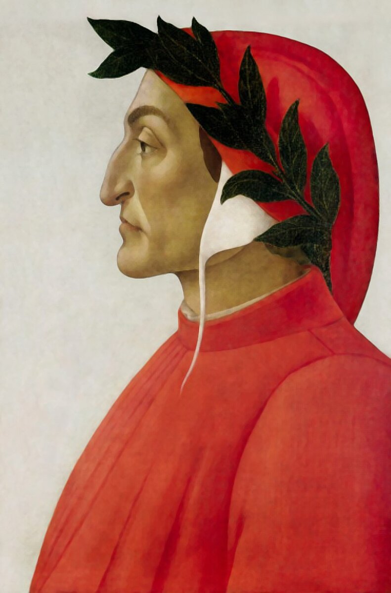 Portrait de Dante. Сандро Боттичелли