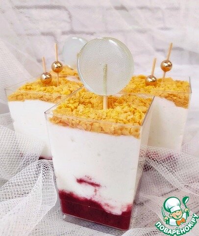     Порционный творожный десерт