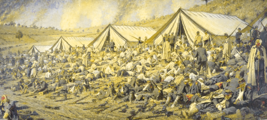 В. Верещагин После атаки. Перевязочный пункт под Плевной./из свободного доступа Яндекс.картинки/