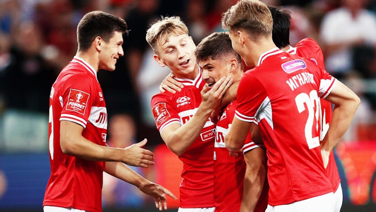    "Спартак" обыграл "Пари НН" в Кубке России со счетом 5:4. Фото: пресс-служба ФК "Спартак" (Москва)