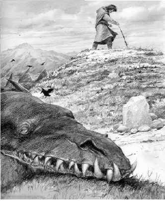 Турамбар и Глаурунг. Автор: Денис Гордеев.