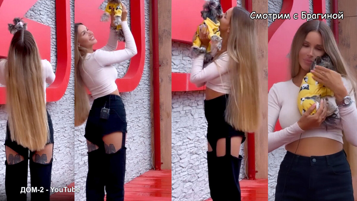 Яббарова Настя с собачкой. Фото: соцсети