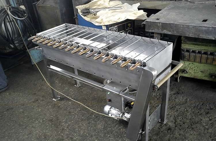 Походная печь барбекю с электроприводом своими руками