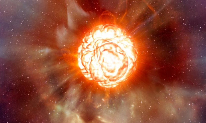 Взрыв Бетельгейзе. Рисунок художника.