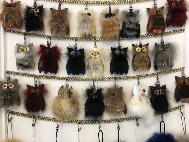 Брелоки из кожи и меха. Ателье Ирины Берзиной.