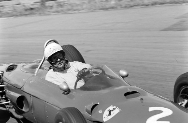 Фил Хилл, Ferrari 156, Гран-При Великобритании 1962, Эйнтри
